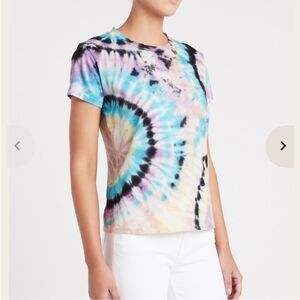 Mother The Boxy Goodie Goodie Tie Dye Boho Pullover Shirt In Swirling Secrets